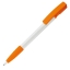 Balpen Nash grip hardcolour wit/oranje