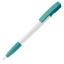 Balpen Nash grip hardcolour wit / turquoise