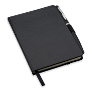 A6 notitieboekje met balpen Notalux zwart
