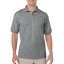Gilden dryblend adult jersey polo graphite heather,l