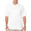 Gilden dryblend adult jersey polo wit,l