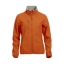 Basic softshell jacket dames diep-oranje,l