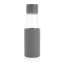 Ukiyo glazen hydratatie-trackingfles met sleeve grijs