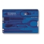 Victorinox Swiss card transparant blauw