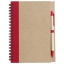 A5 recycle notitieboekje met pen rood