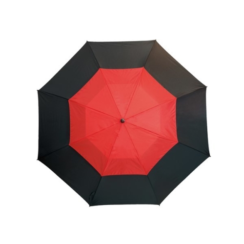 Golf paraplu Monsun zwart/rood