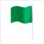 Vlag op Stok Rolof groen