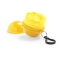 Kinder poncho in bal geel