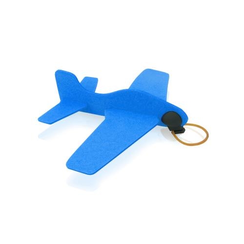 3D vliegtuigje blauw