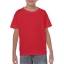 Gildan heavyweight kinder T-shirt rood,l