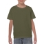 Gildan heavyweight kinder T-shirt military green,l