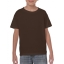 Gildan heavyweight kinder T-shirt dark chocolate,l