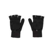 Handschoenen met vouwflap zwart