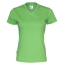 Dames T-shirt V-hals ecologisch Fairtrade katoen groen,l