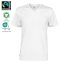 Heren T-shirt V-hals ecologisch Fairtrade katoen wit,3xl