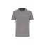 Heren sport T-shirt V-hals fine grey,xl