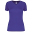 Dames sport-T-shirt V-hals violet,l