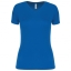 Dames sport-T-shirt V-hals aqua blue,l