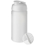 Baseline Plus sportfles met shaker bal 500 ml wit/frosted transparant