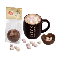 Warme chocolademelk-bal transparant