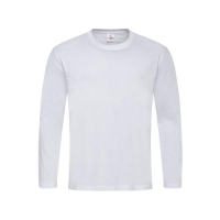 T-shirt Classic lange mouw wit,l