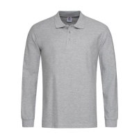 Stedman Classic long sleeve polo grey heather,l