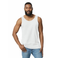 Heren tanktop softstyle wit,l
