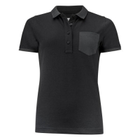 Polo met borstzak Pinedale woman zwart,l