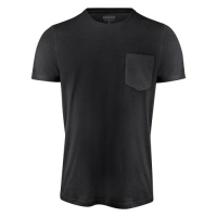 T-shirt met borstzak Walcott zwart,l