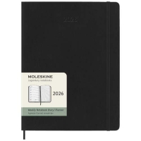 Moleskine 12M weekagenda XL zwart