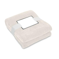 RPET fleecedeken Logan 280 grams beige