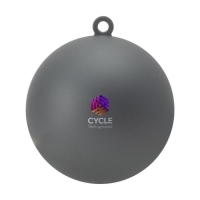 Kerstbal gerecycled kunststof zilver
