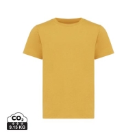 Iqoniq Koli kids gerecycled katoenen T-shirt geel,34