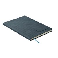 A5-notitieboek smokey PU Tintray blauw