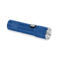 Oplaadbare COB zaklamp Flashra blauw