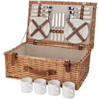 Wilgen picknickmand Levin bruin