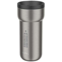 Mepal Ellipse geïsoleerde rvs mok 375 ml zwart