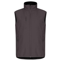 Classic softshell vest donkergrijs,2xl