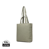 Gerecyclede canvas tas met ritssluiting groen