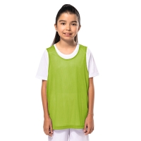 Licht mesh multisport-hesje kids fluor groen,10-14