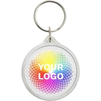 Kunststof sleutelhanger Leco neutraal