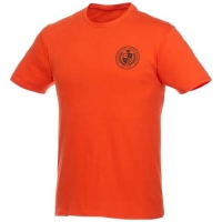 Heros unisex t-shirt met korte mouwen oranje,l