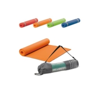Fitness yogamat met draagtas donkerblauw