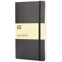 Moleskine classic L soft cover gelinieerd notitieboek zwart