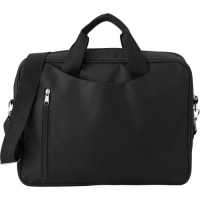 Polyester laptoptas zwart