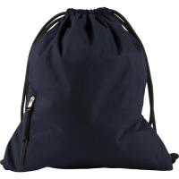 Polyester rugzak met extra zakje blauw