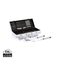 12-delige BBQ-set zilver