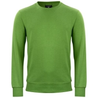 Sweater met ronde hals groenmelange,l