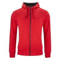 Classic Hoodie full zip rood,l
