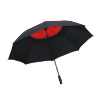 Golf paraplu Monsun zwart/rood